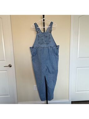 C Sport Women's Light Blue Denim Overalls Maternity or not